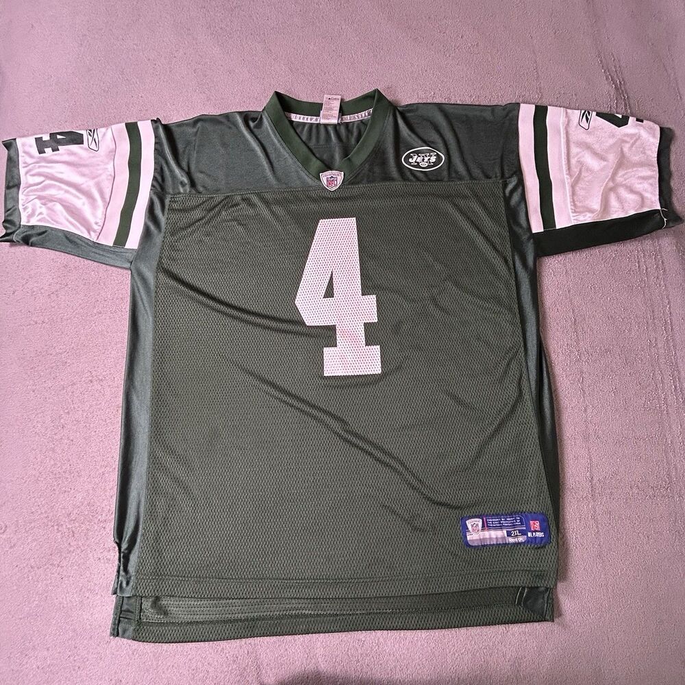 Brett Favre New York Jets Jersey Mens Large Vintage Green Reebok Packers Vikings